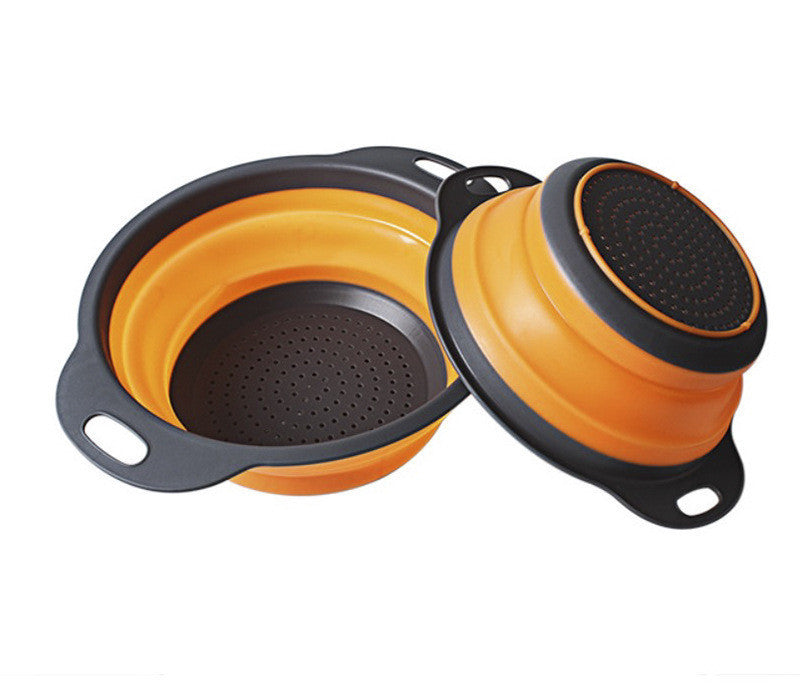 Foldable Silicone Kitchen Strainer – Space-Saving Collapsible Colander