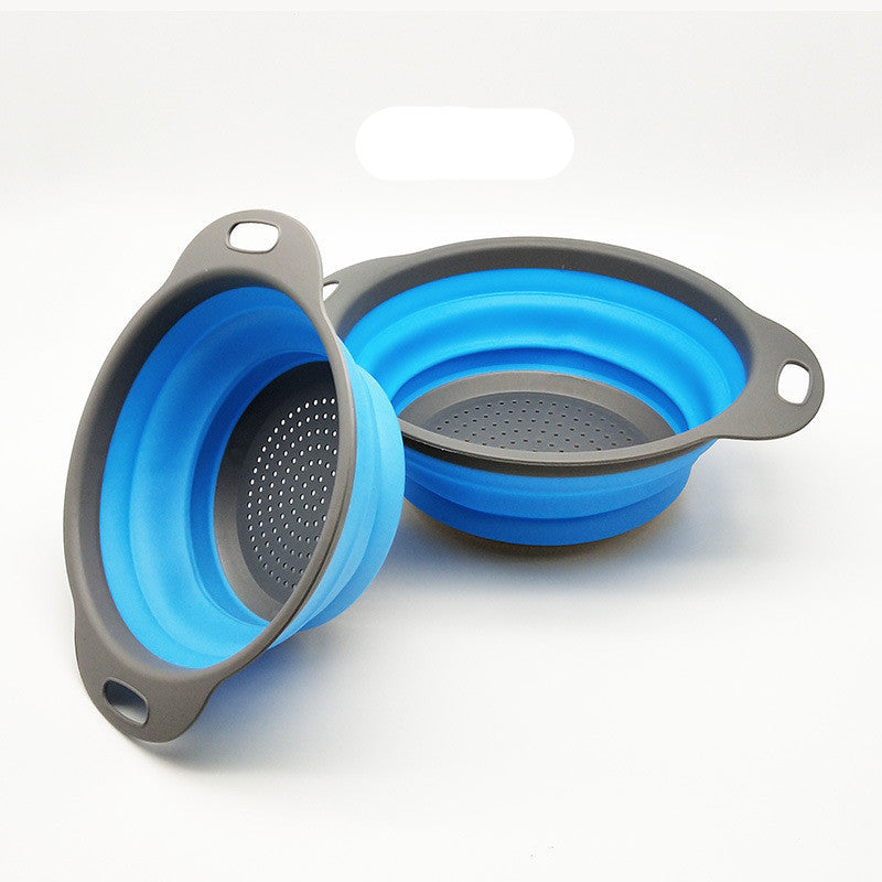Foldable Silicone Kitchen Strainer – Space-Saving Collapsible Colander