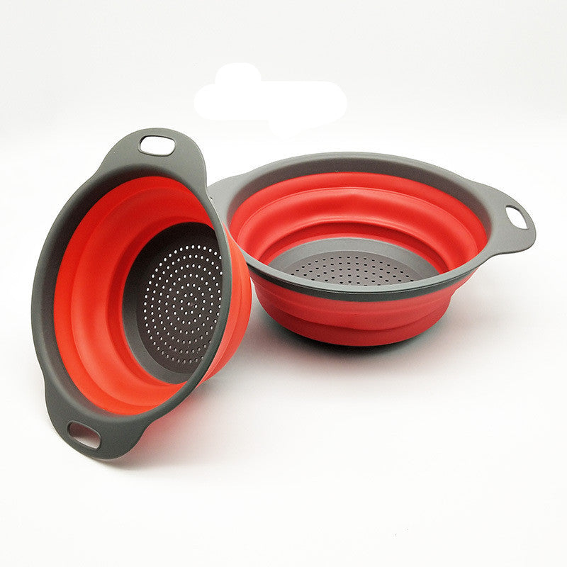 Foldable Silicone Kitchen Strainer – Space-Saving Collapsible Colander