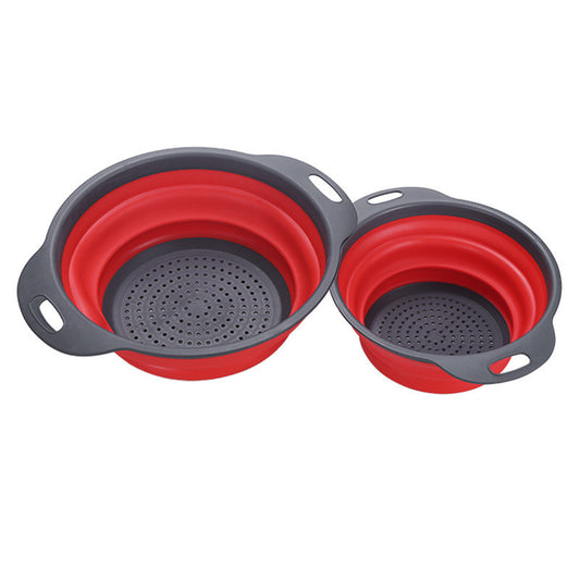 Foldable Silicone Kitchen Strainer-Collapsible Drain Basket