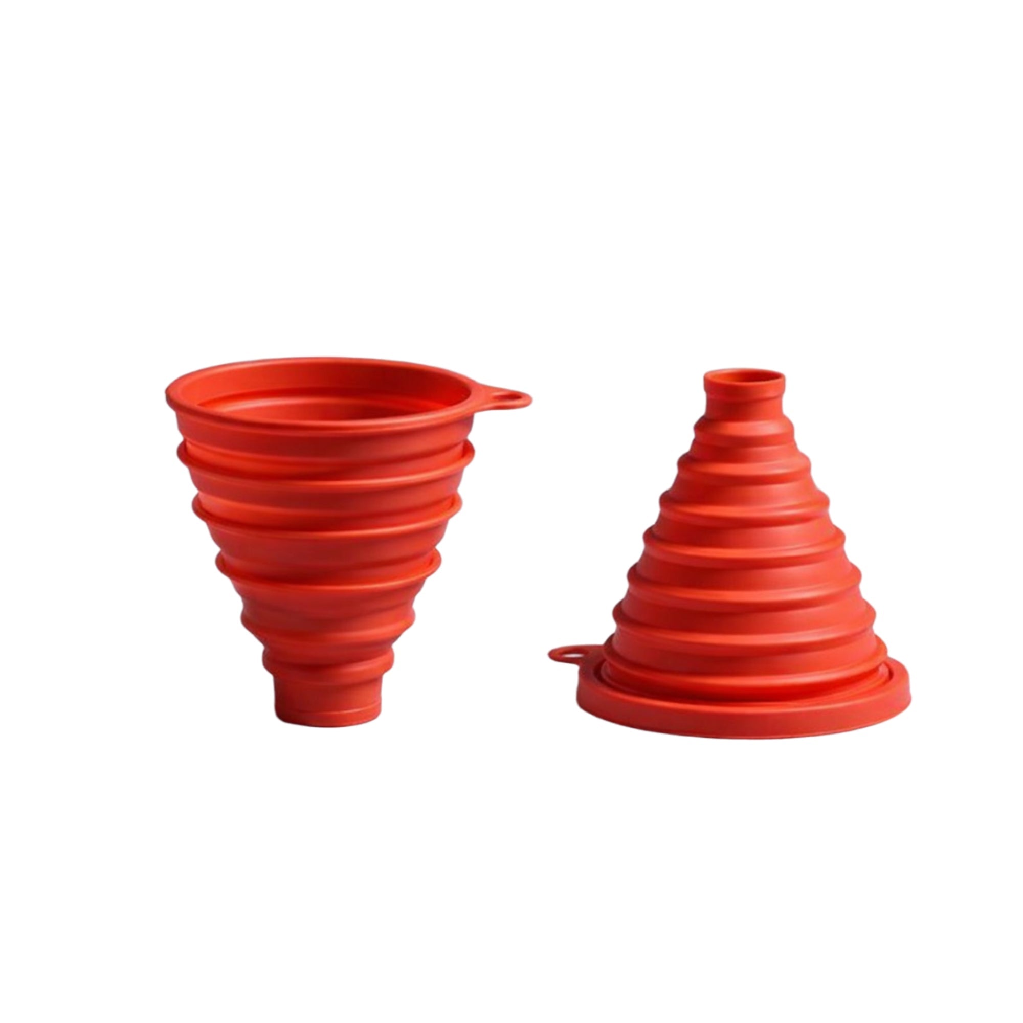 Collapsible Silicone Funnel, Red – Food‑Grade, Dishwasher Safe - Kassel Trade