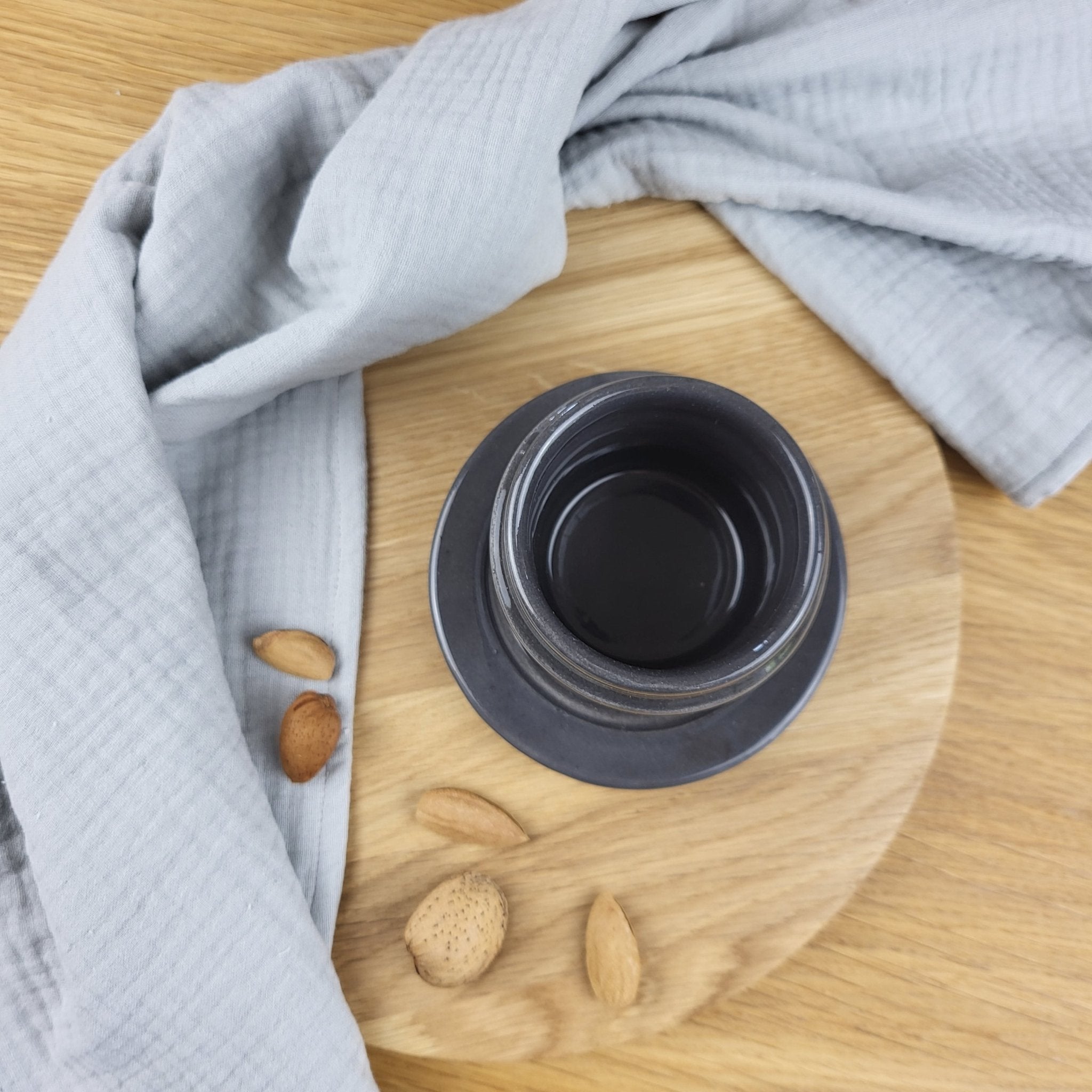 Cotton tea towel for a kitchen I White, pink, beige or grey colors - Kassel Trade