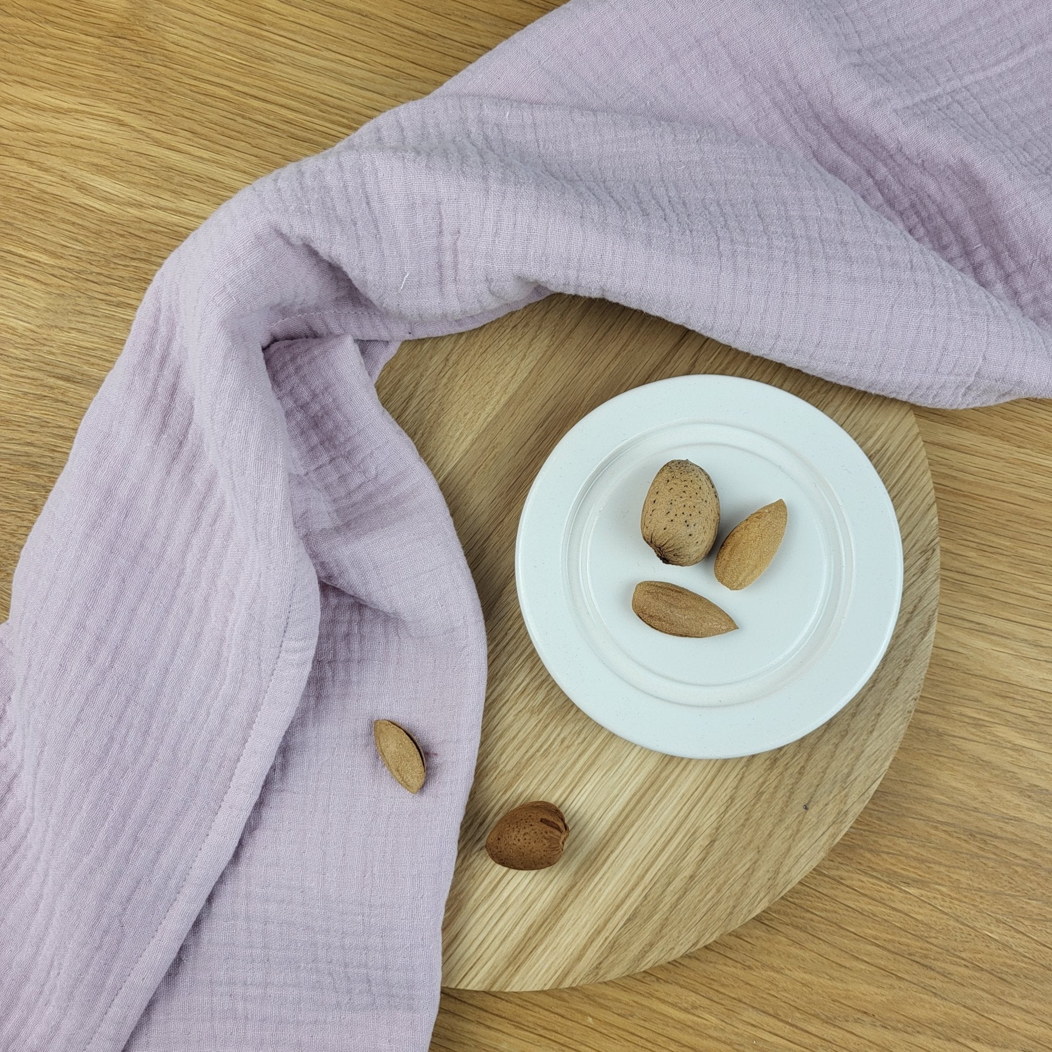 Cotton tea towel for a kitchen I White, pink, beige or grey colors - Kassel Trade