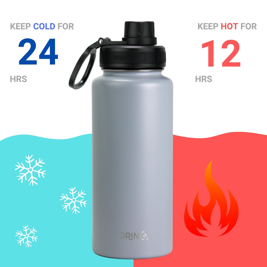 Kassel Trade™ insulated stainless steel water bottle – keeps drinks cold for 24h or hot for 12h