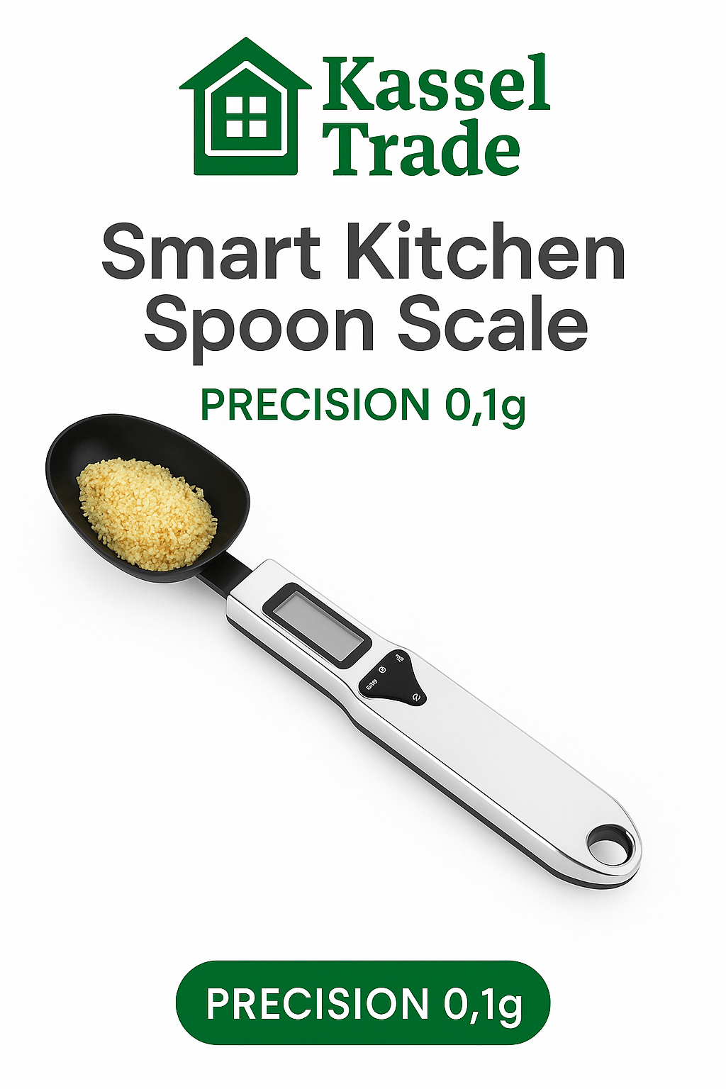 Digital Measuring Spoon Scale – Smart Kitchen Food Scale by Kassel Trade - Kassel Trade