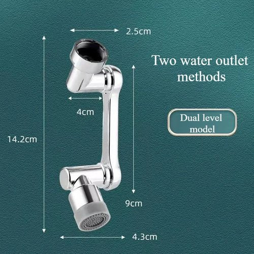 Kassel Trade™ 1080° Rotatable Faucet Aerator — Dual Mode Splash Filter Nozzle for Kitchen & Bathroom Sink - Kassel Trade