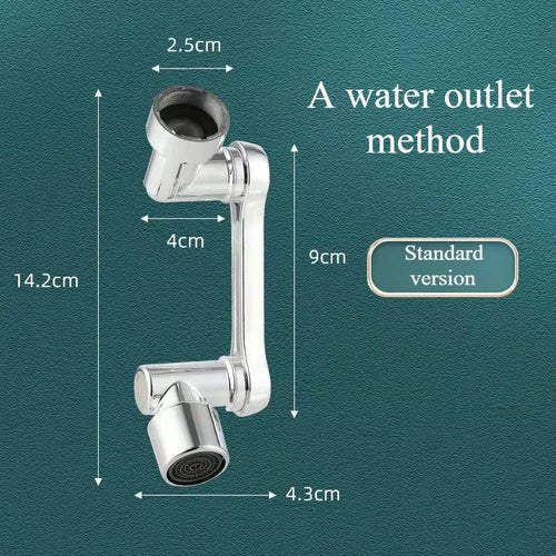 Kassel Trade™ 1080° Rotatable Faucet Aerator — Dual Mode Splash Filter Nozzle for Kitchen & Bathroom Sink - Kassel Trade