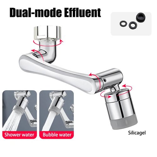 Kassel Trade™ 1080° Swivel Faucet Extender – Dual - Mode Rotating Sink Aerator for Kitchen & Bathroom - Kassel Trade