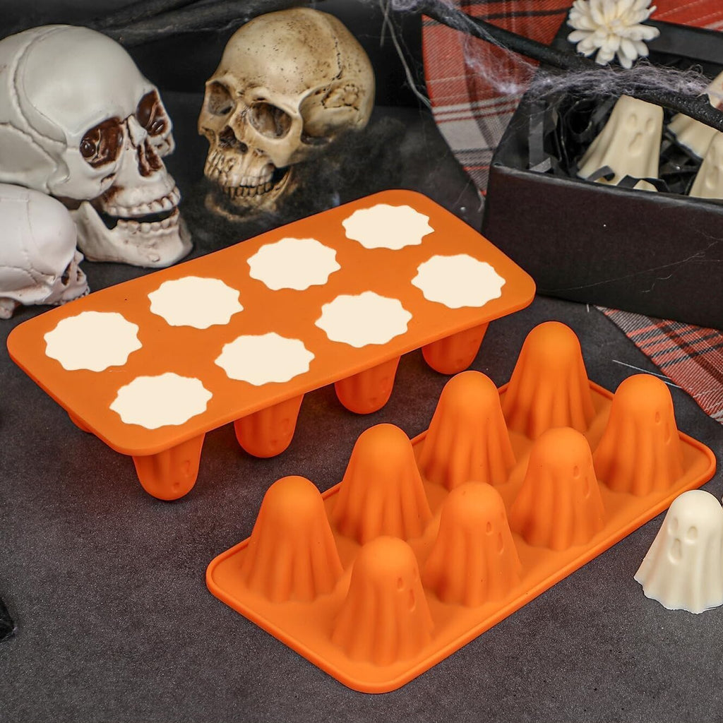 Kassel Trade™ silicone candy mold — non-stick Halloween baking tray for chocolate, jelly, and candy.
