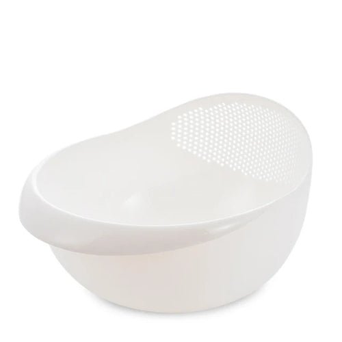 👉 Kassel Trade™ Rice Strainer & Drain Basket — Multi - Use Kitchen Colander (White) - Kassel Trade