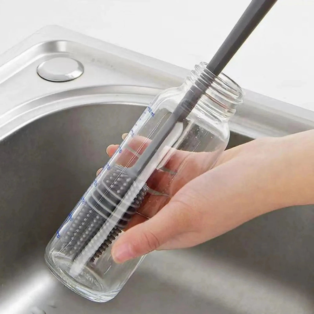 Silicone Bottle Cleaning Brush – Kassel Trade™ Soft Bristles for Deep Cleaning