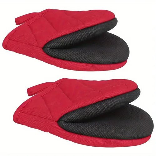 Kassel Trade™ Silicone Oven Mitts – Heat - Resistant 500°F | Non - Slip Grip & Hanging Loop - Kassel Trade