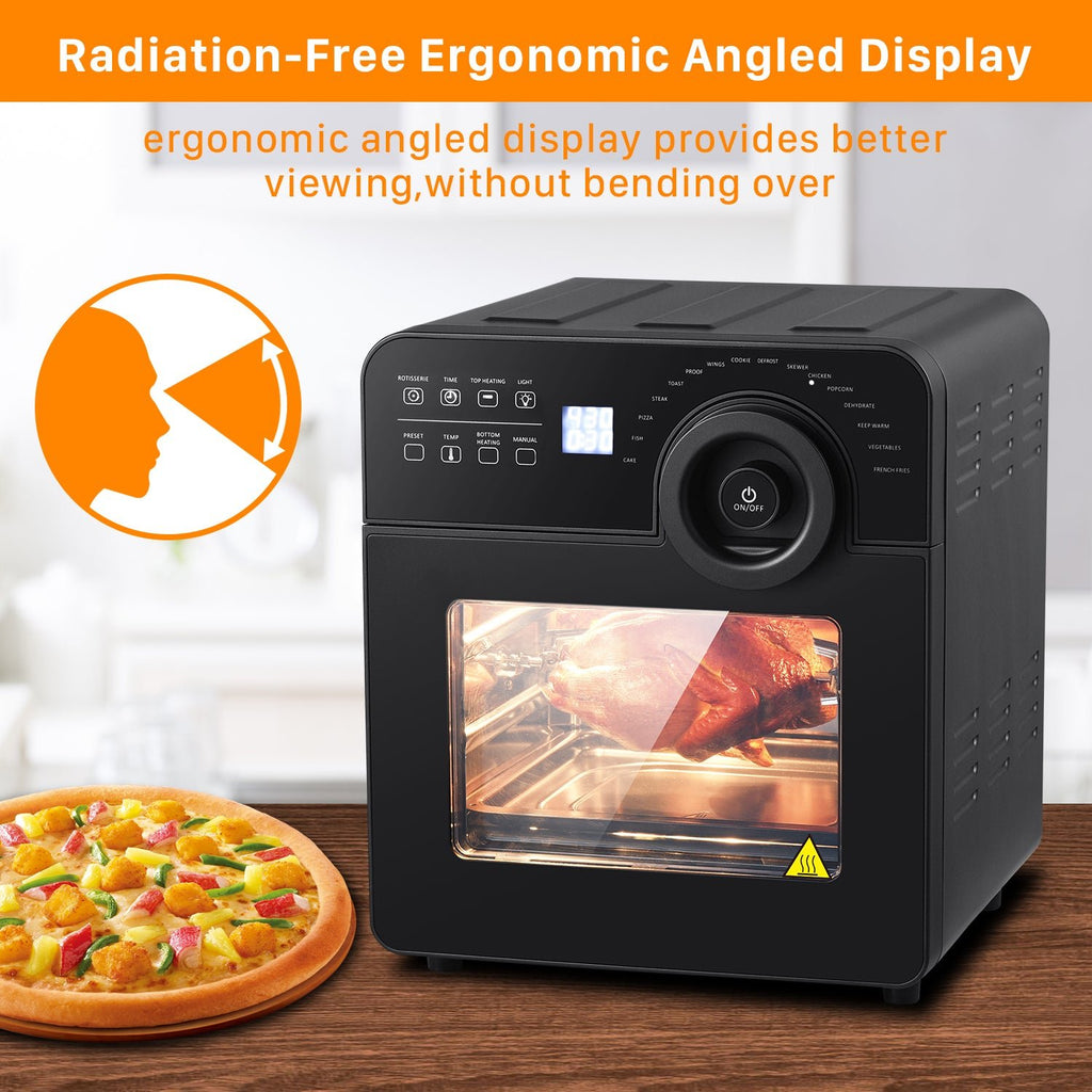 Kassel Trade™ Air Fryer Oven – LED Display & Stainless Steel Design
