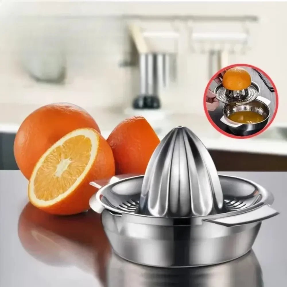 Kassel Trade™ Stainless Steel Citrus Juicer – Durable Hand Lemon & Orange Squeezer for Fresh Juice - Kassel Trade