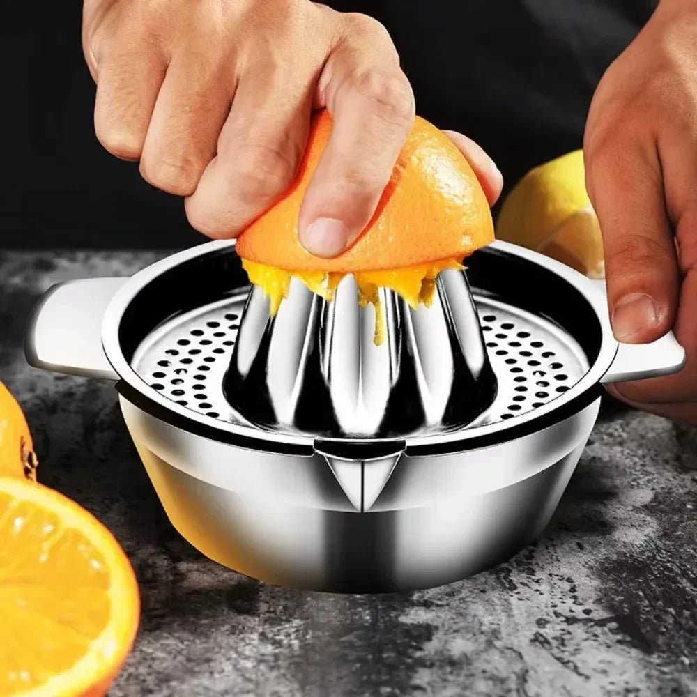 Kassel Trade™ Stainless Steel Citrus Juicer – Durable Hand Lemon & Orange Squeezer for Fresh Juice - Kassel Trade