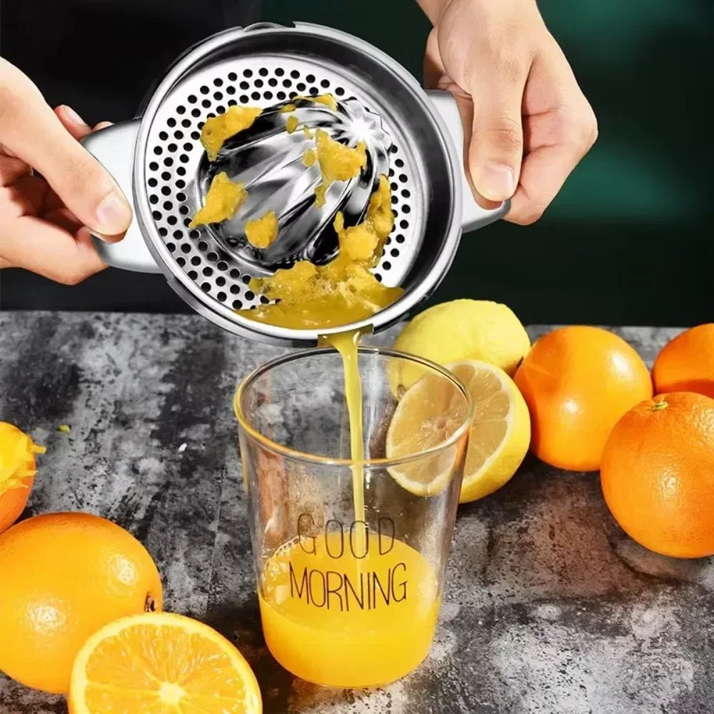 Kassel Trade™ Stainless Steel Citrus Juicer – Durable Hand Lemon & Orange Squeezer for Fresh Juice - Kassel Trade
