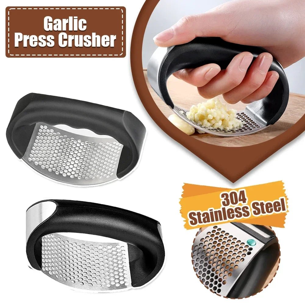 Stainless Steel Garlic Crusher – Kassel Trade™ Easy-Clean Tool