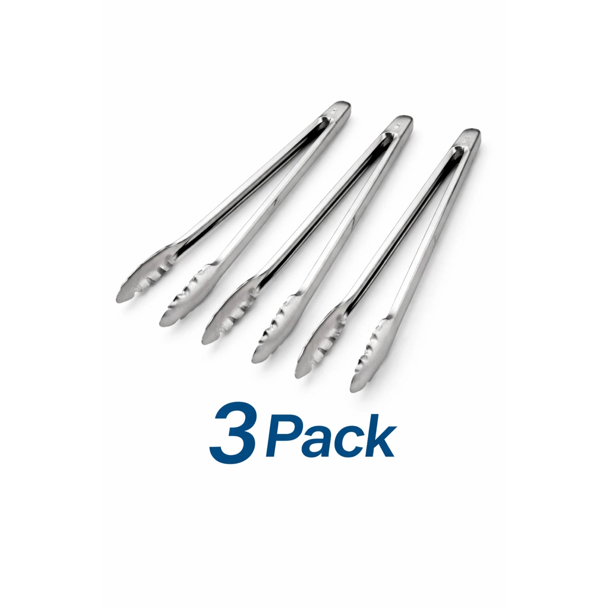 Winco 12 - Inch Heavyweight Stainless Steel Utility Tongs, Commercial Grade - Kassel Trade