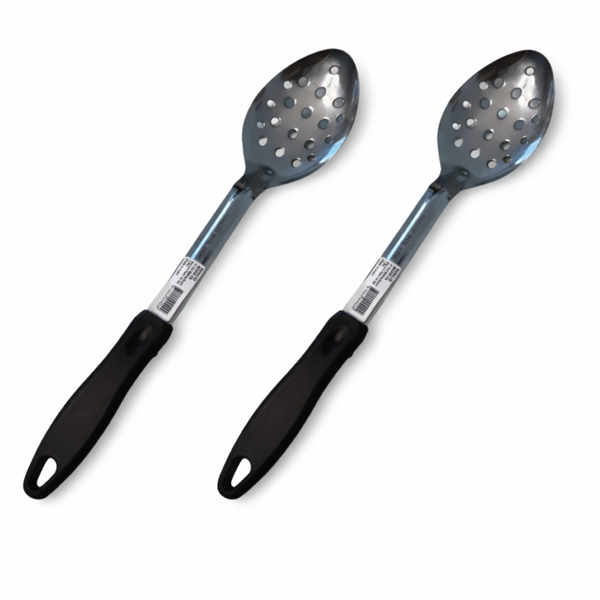 Winco 13 - Inch Perforated Stainless Steel Basting Spoon with Stop - Hook – Commercial Grade - Kassel Trade