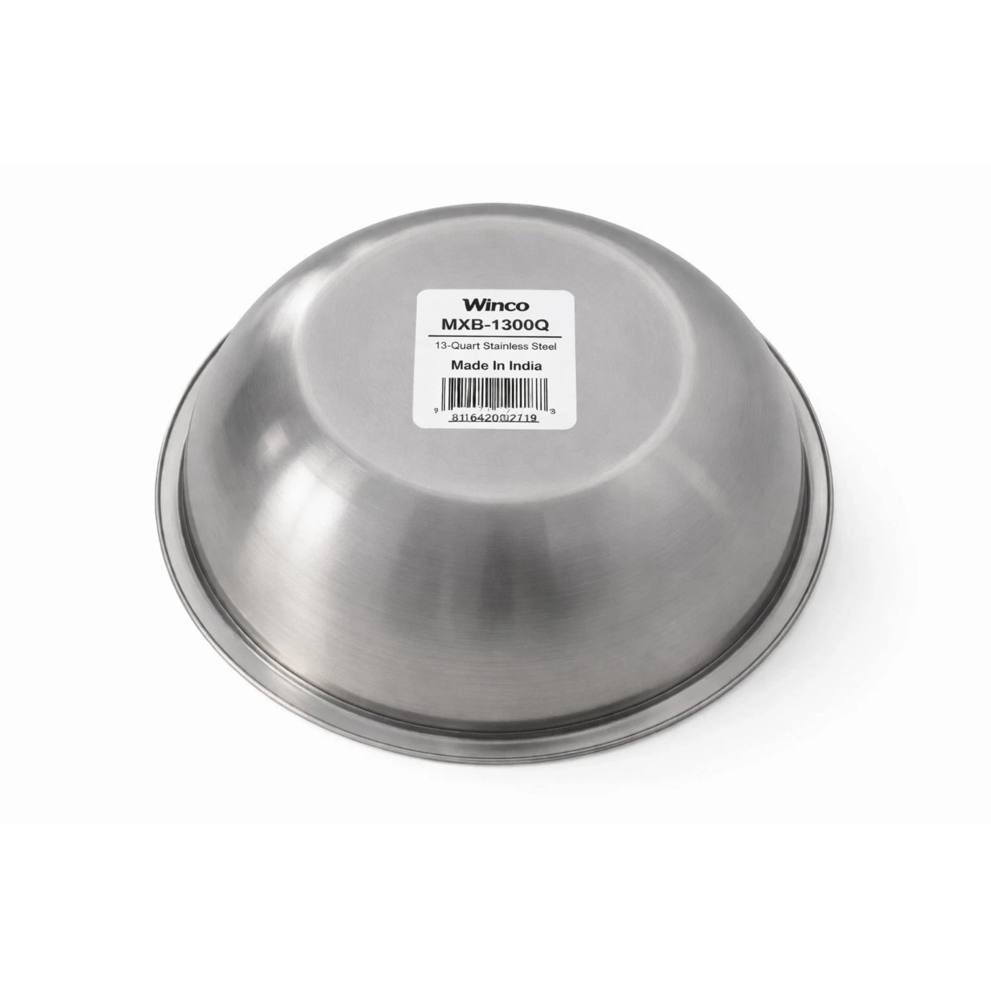Winco 13 - Quart Stainless Steel Mixing Bowl – Commercial Grade - Kassel Trade