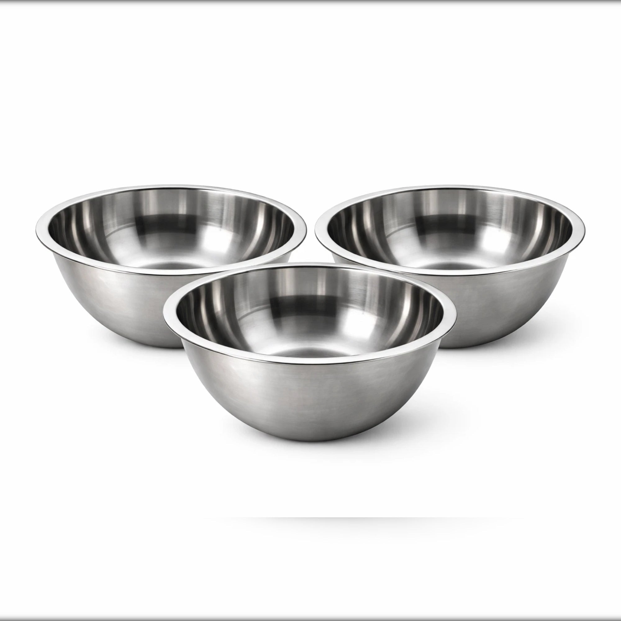 Winco 8 - Quart Stainless Steel Mixing Bowl – Commercial Grade - Kassel Trade