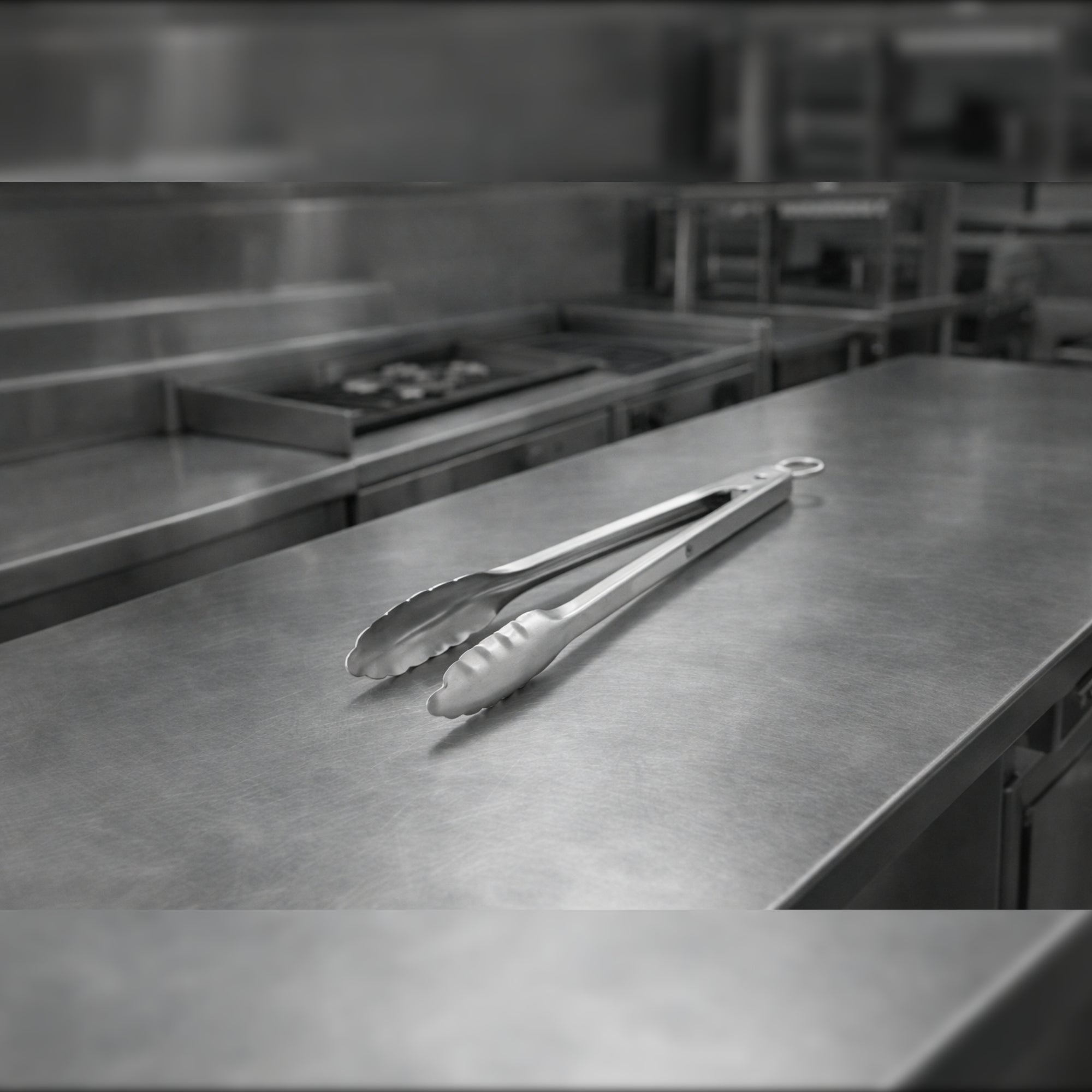 Winco 9 - Inch Heavyweight Stainless Steel Utility Tongs, Commercial Grade - Kassel Trade