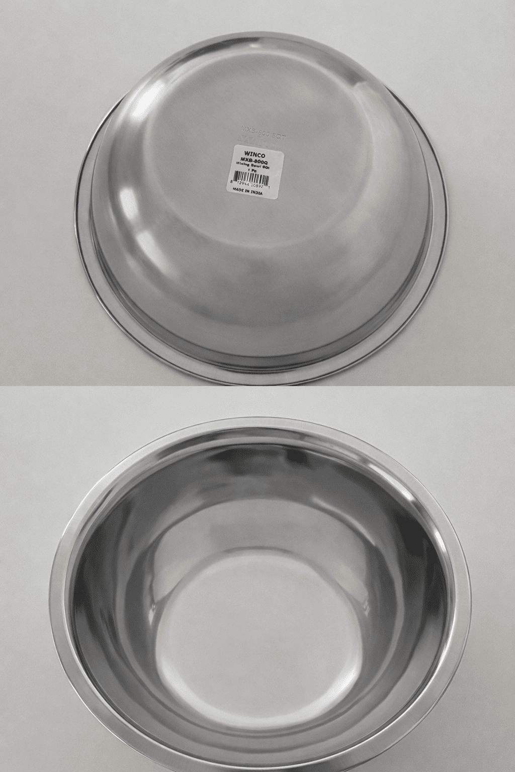 Winco MXB - 800Q Stainless Steel Mixing Bowl – 8 Quart - Kassel Trade