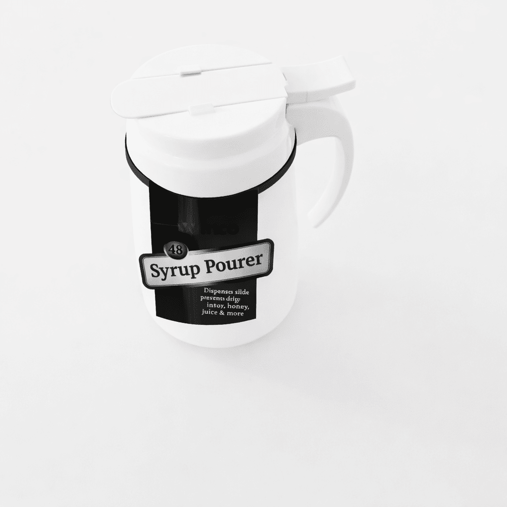 Winco PSUD - 48 48oz Plastic Syrup Dispenser with Lid – Commercial Grade - Kassel Trade