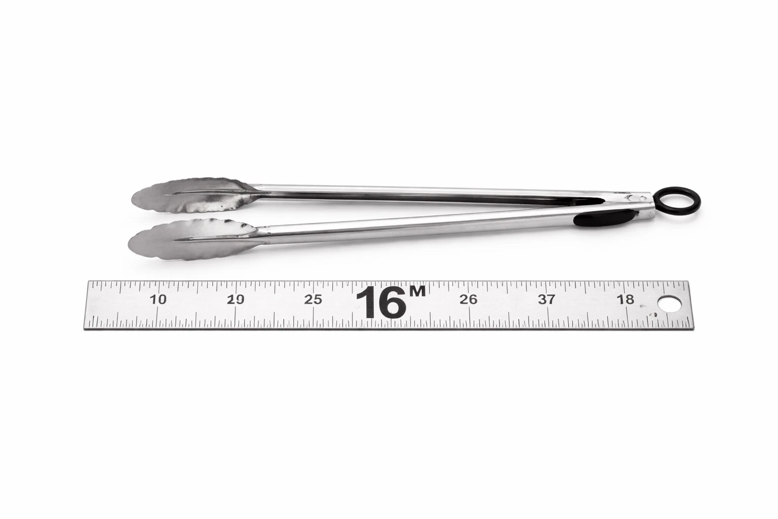 Winco UT-16 16" Stainless Steel Utility Tongs 2-Pack Heavyweight Commercial Kitchen Tongs - Image 3