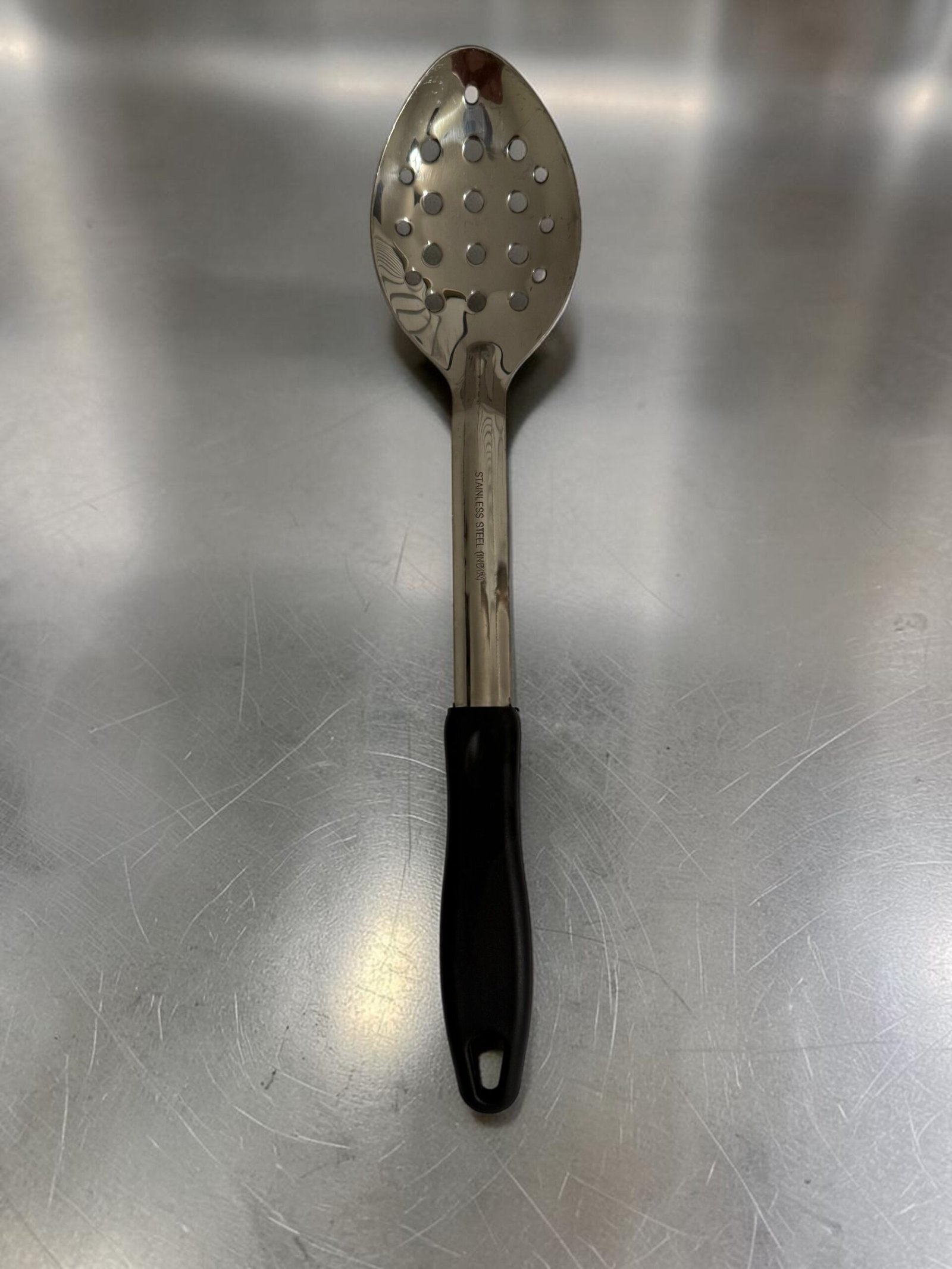 Winco BHPP-13 13" Stainless Steel Serving Spoon Commercial Kitchen Spoon - Image 3