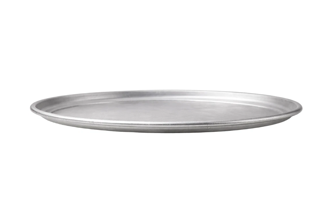 Winco APZT-14 14" Aluminum Pizza Pan 2-Pack Commercial Pizza Baking Tray - Image 5
